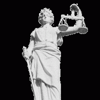 Image of a statue of Lady Justice holding scales and sword.
